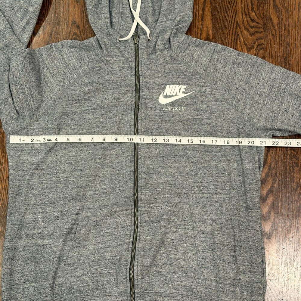 Nike Sportswear Essential Full Zip Hoodie Gray Heather XL - Picture 8 of 11